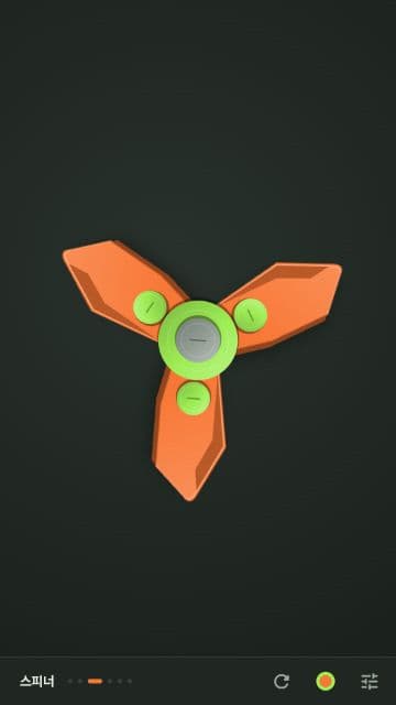 Carrot Knife three-blade fidget spinner in the app